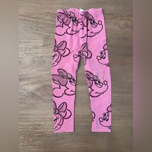 Zara Disney Pink Minnie Mouse Leggings Size 2-3